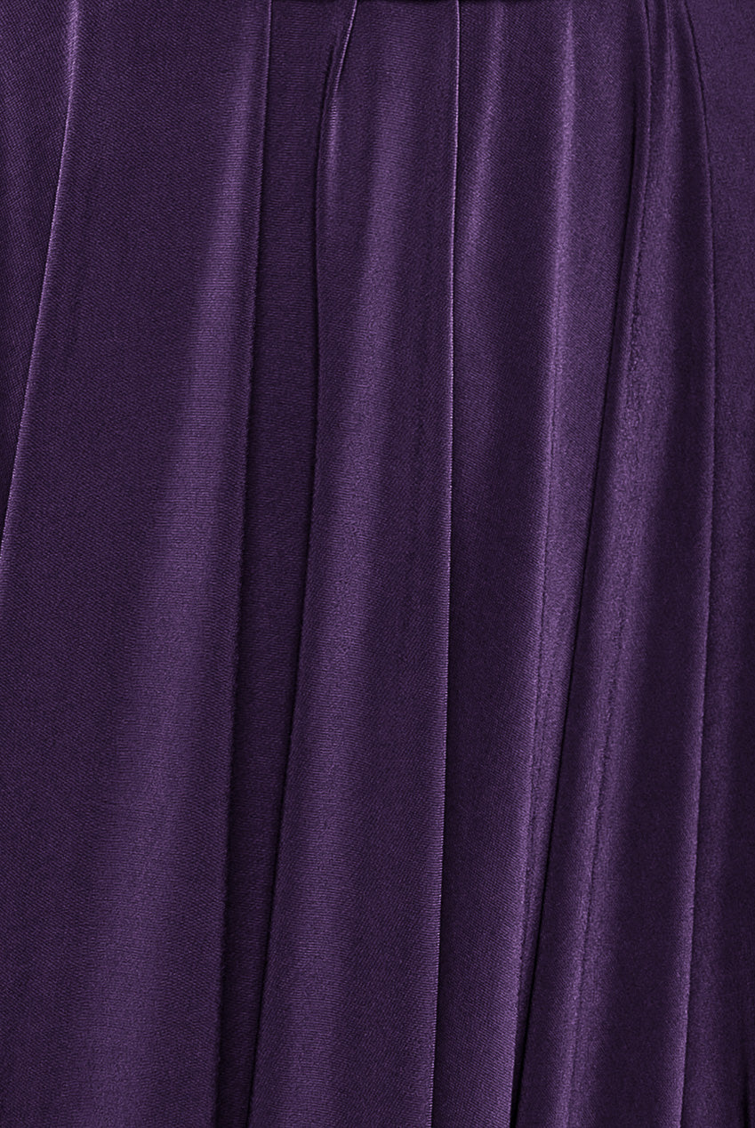 Soft Touch Multi Way Open Back Midi Dress - Aubergine DR1314D