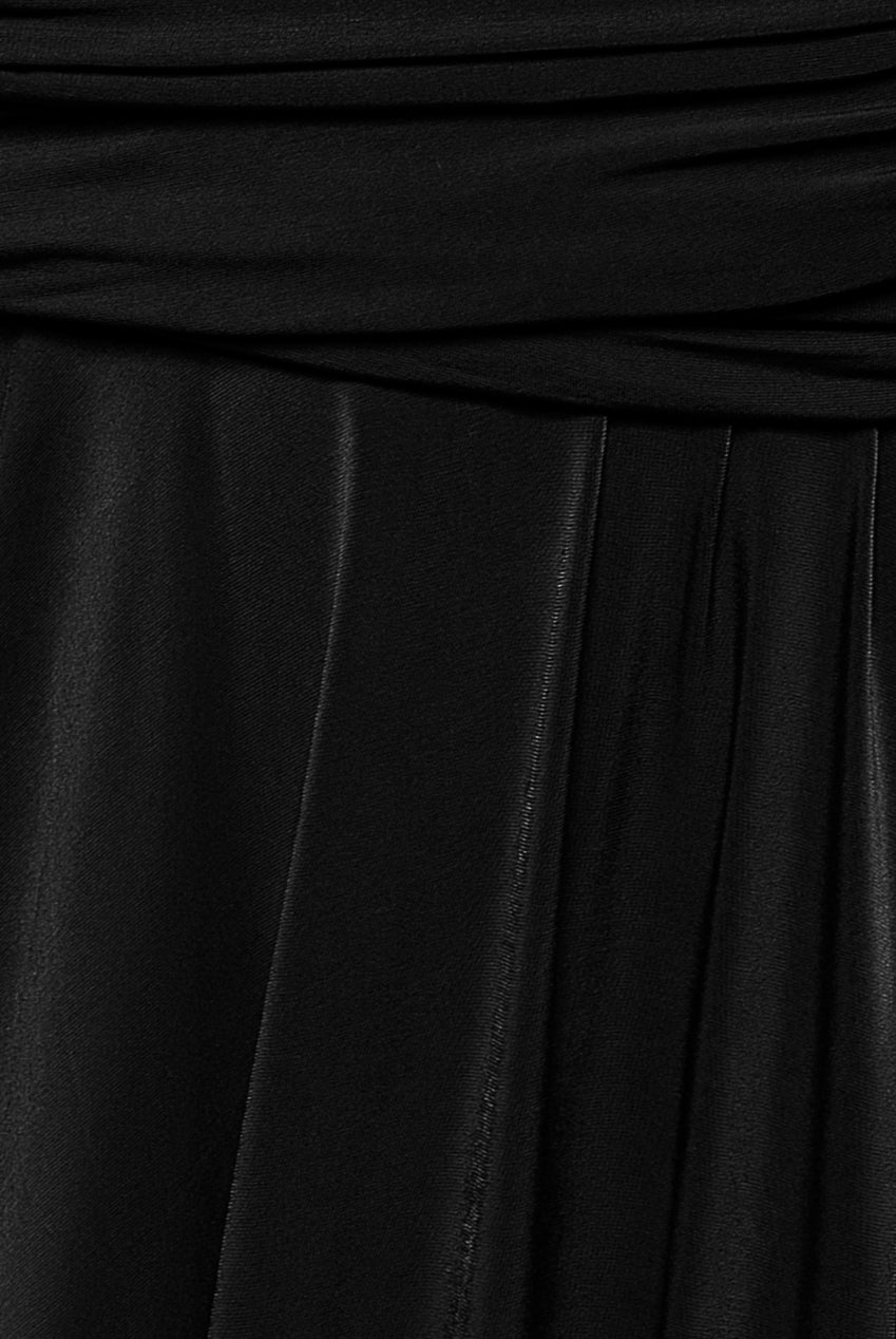 Soft Touch Multi Way Open Back Midi Dress - Black DR1314D