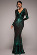Starburst Effect Maxi Dress - Emerald by Goddiva