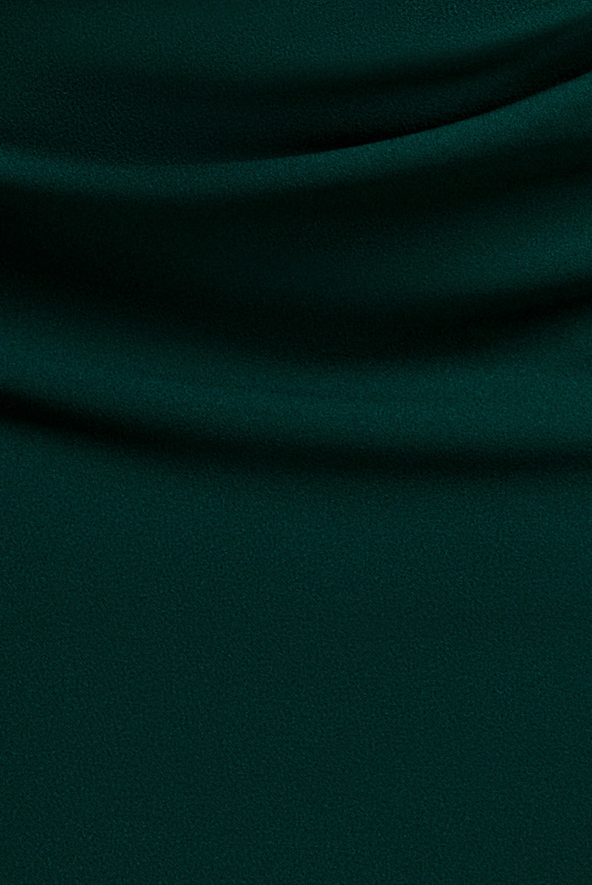 Off The Shoulder Maxi Dress With Split - Emerald Green DR1878