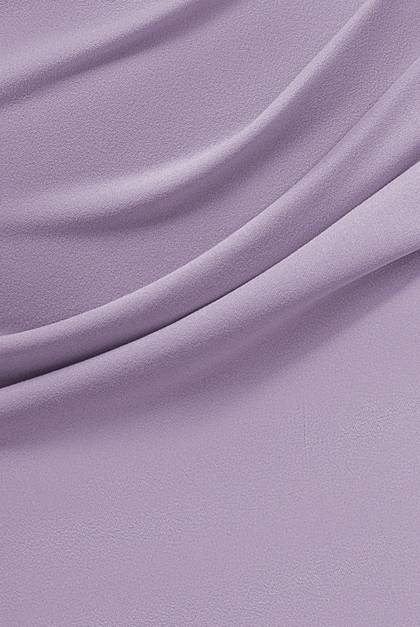 Off The Shoulder Maxi Dress With Split - Lilac DR1878