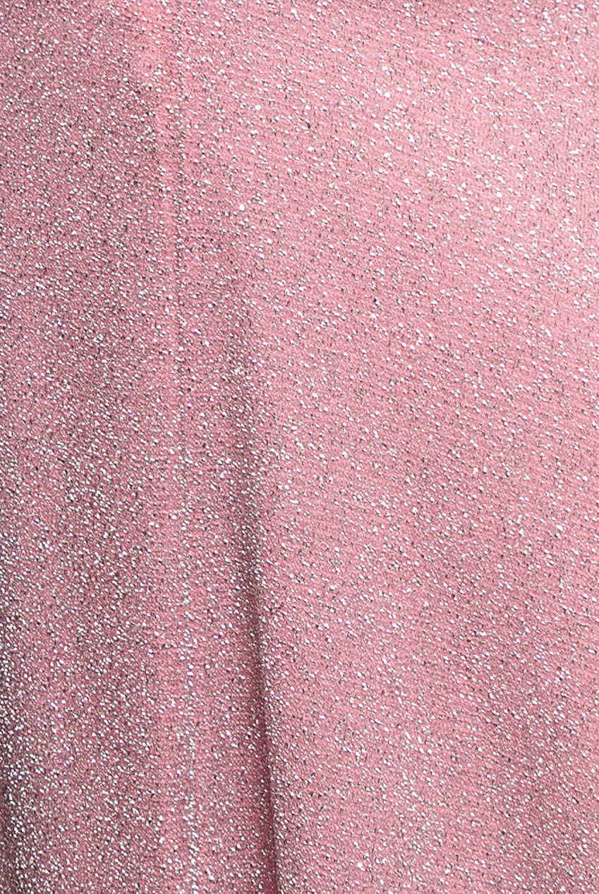 Crossover Lurex Glitter Maxi Dress - Pink DR1886