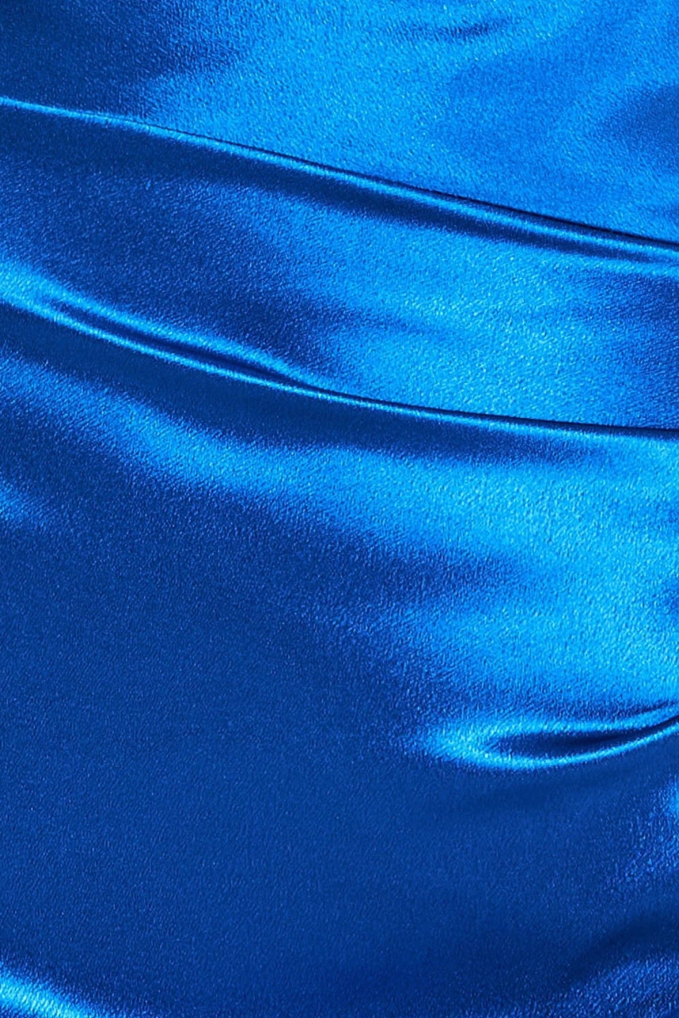 Cowl Neck With Strappy Back Satin Maxi - Royal Blue DR2113