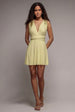 Multiway Mini Dress - Yellow by Goddiva