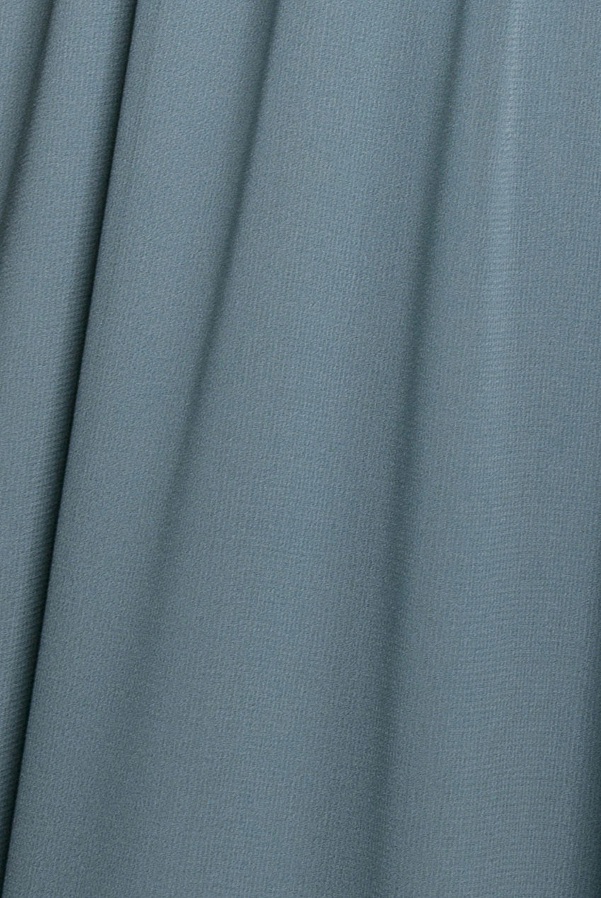 Chiffon Flutter Sleeve Wrap Maxi Dress - Dusty Blue DR2486