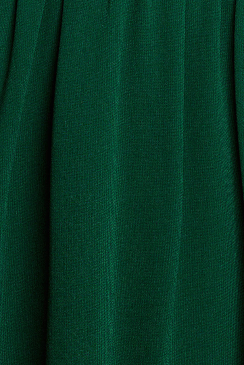 Sustainable Flutter Sleeve Chiffon Wrap Midi Dress - Green DR2555BBS