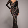 iridescent metallic prom dress Portia and Scarlett Iridescent Sequin Prom Dress PS24292
