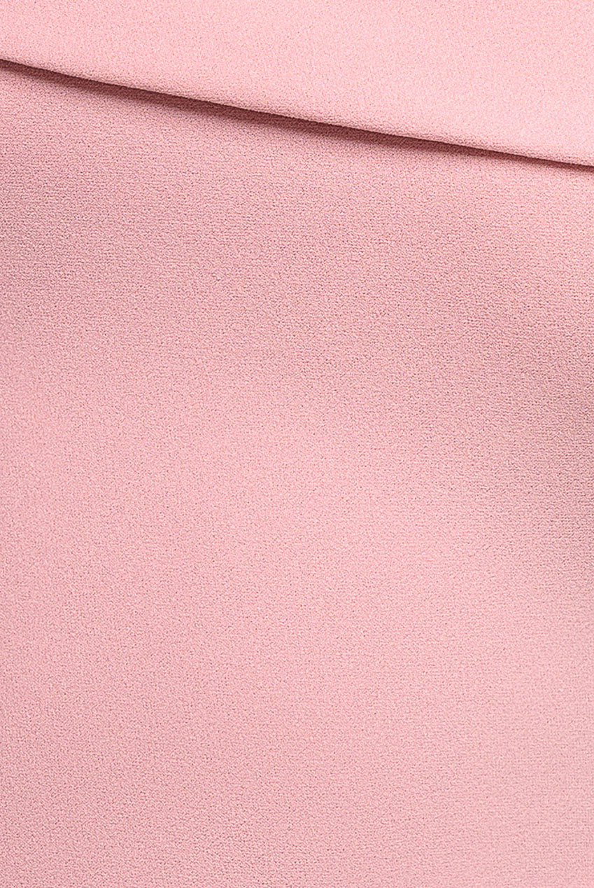 Off The Shoulder Pleated Waist Maxi Dress - Blush Pink DR2594