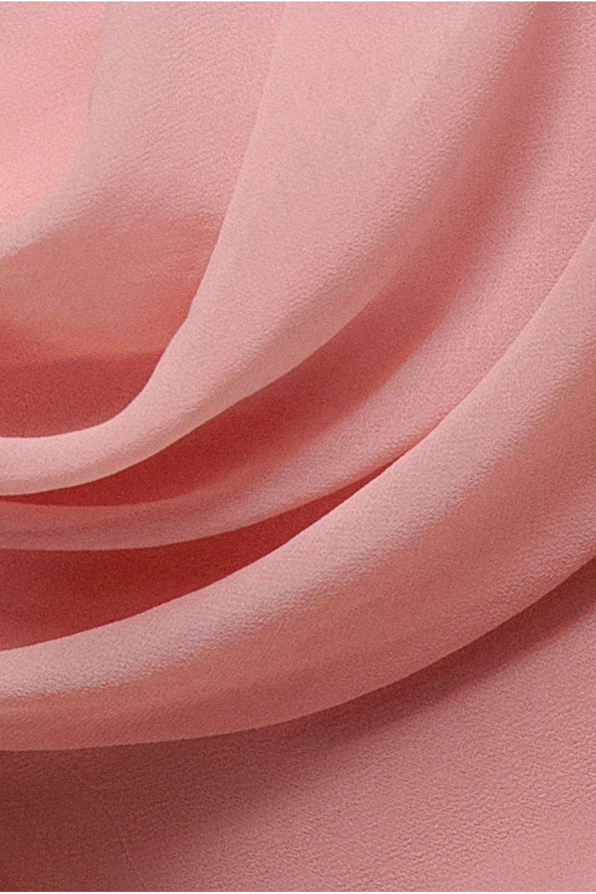 Chiffon Bardot Cowl Neck Maxi Dress - Blush | Goddiva Chiffon Bardot Cowl Neck Maxi Dress - Blush | Goddiva