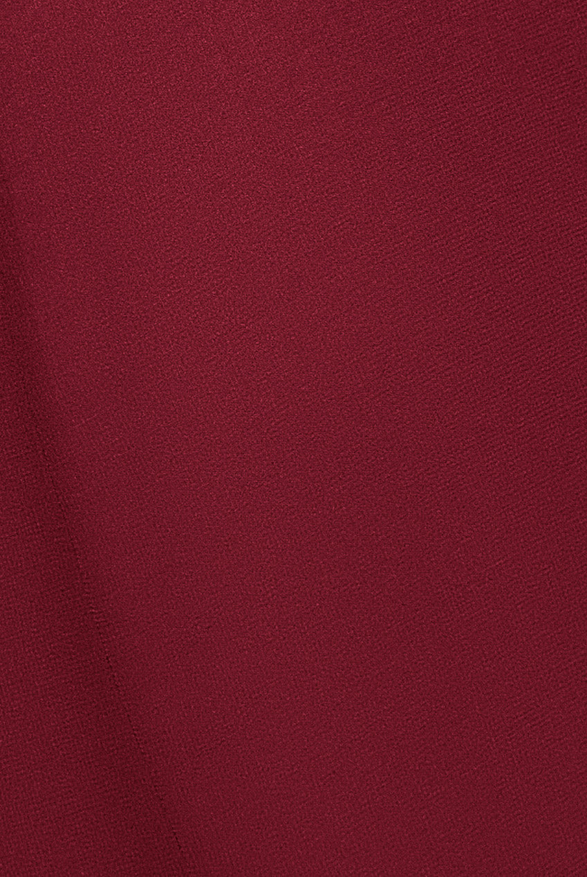 Chiffon Bardot Cowl Neck Maxi Dress - Wine DR2781A