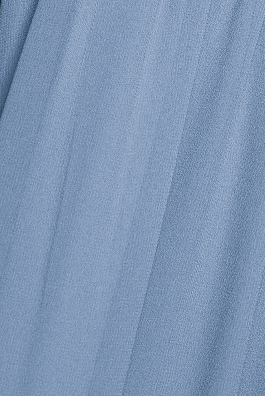 Wrap Back With Front Slit Chiffon Maxi Dress - Airforce Blue DR2800P