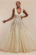 Sunray Hand Embellished Sequin A-Line Sleeveless Maxi Dress - Ivory by Goddiva