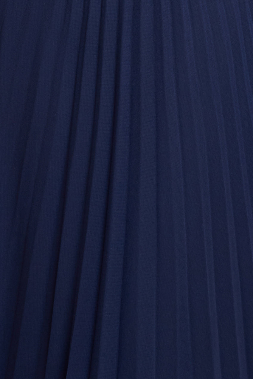 Balloon Sleeve Chiffon Maxi Dress - Navy Blue DR3041QZ
