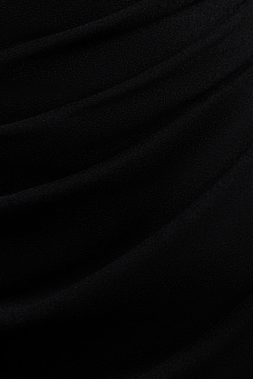 One Shoulder Evening Maxi Dress - Black DR3231