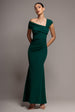 One Shoulder Evening Maxi Dress - Emerald Green by Goddiva