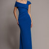 goddiva one shoulder evening maxi dress product info and reviews - Royal Blue tie events and even Color:Organic Indigo ✍️Western dress drawing process FLASH_DEC25