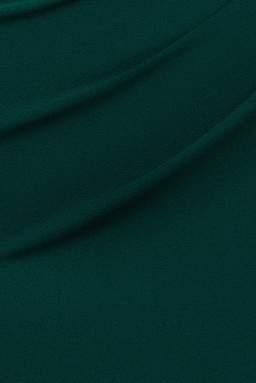 Off The Shoulder Draped Sleeve Maxi Dress - Emerald Green DR3259