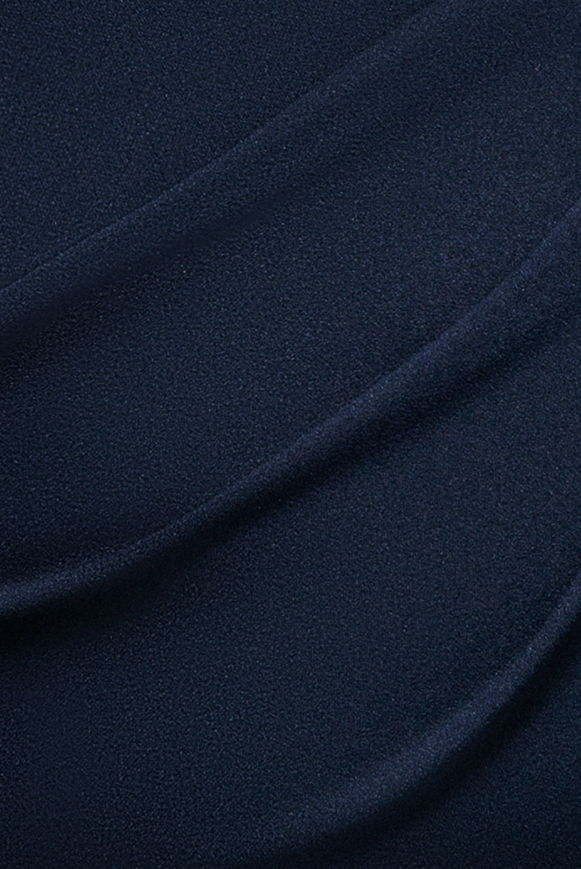 Off The Shoulder Draped Sleeve Maxi Dress - Navy Blue DR3259