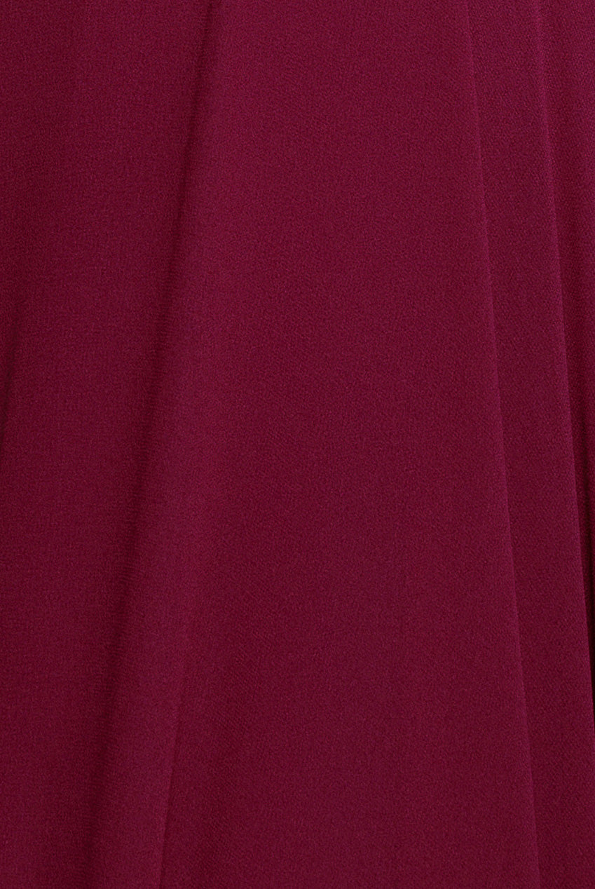 Cowl Neck Chiffon Maxi Dress - Magenta DR3335A