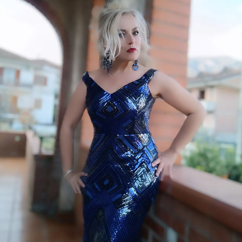 Goddiva Off The Shoulder Sequin Wing Maxi - Emerald Green