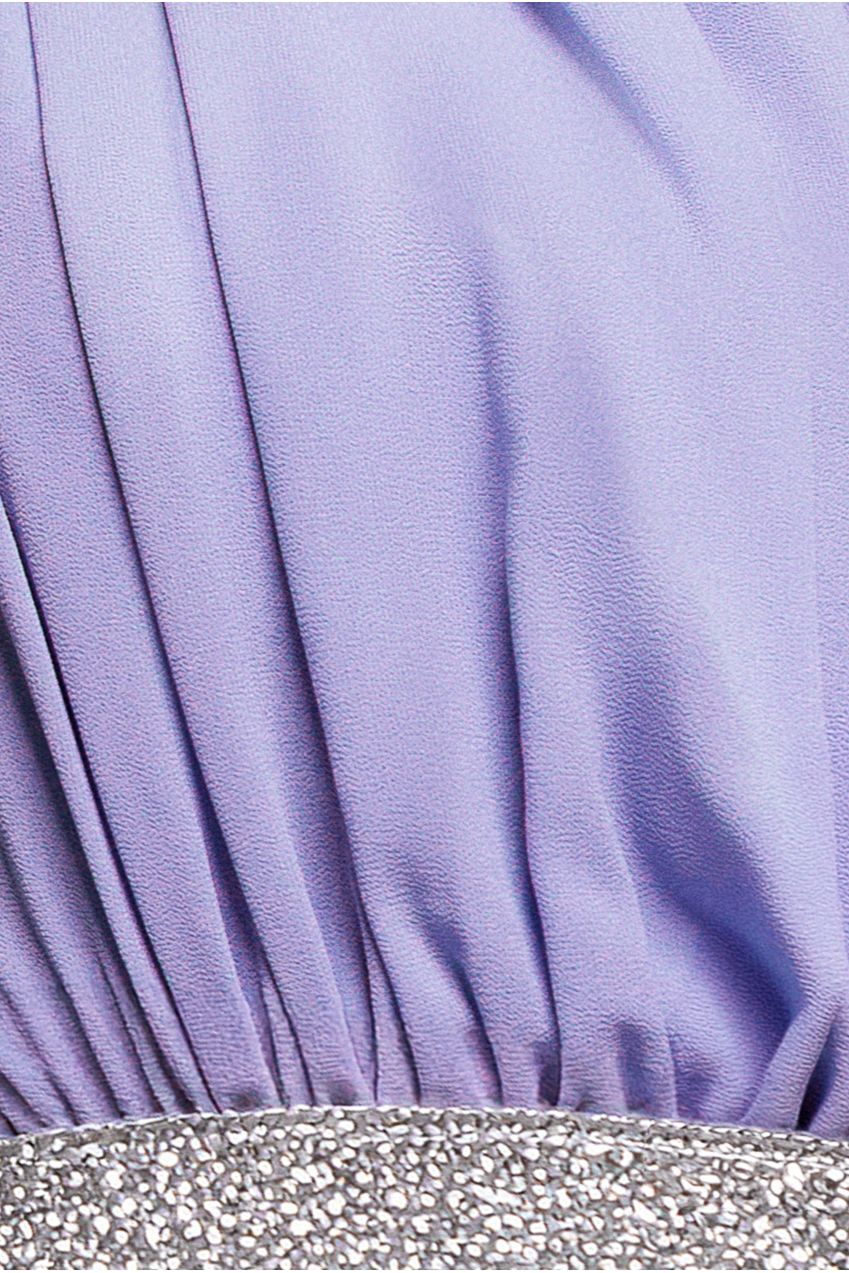 Chiffon Maxi With Embellished Belt - Lilac DR3472