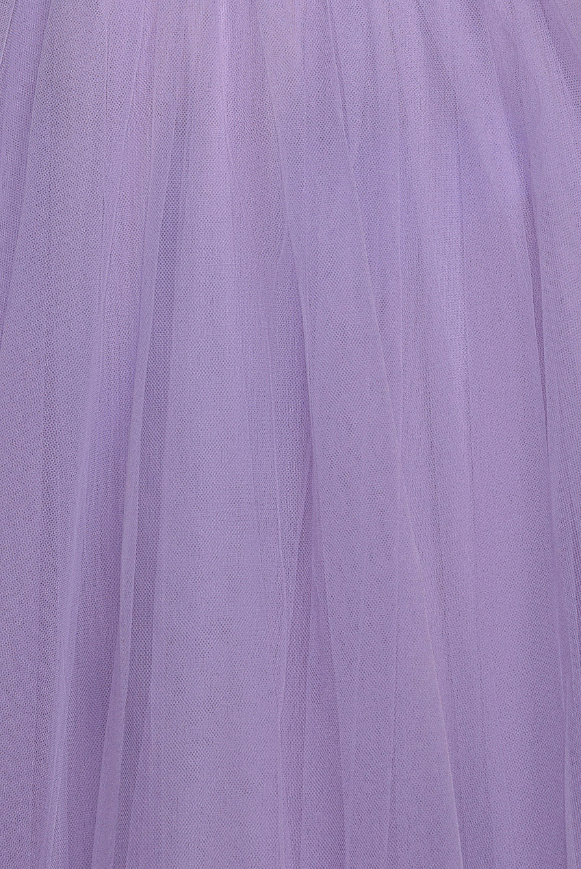 Embroidered Mesh Maxi Dress - Lilac DR3584