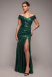 Bardot Sequin Pleated Maxi Dress - Emerald Green by Goddiva
