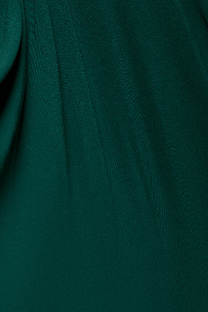 Chiffon A Line Sleeveless Maxi Dress - Dark Green DR3677