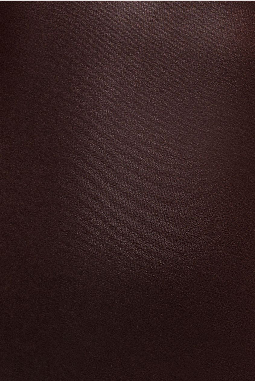Faux Leather Cut Out Maxi Dress - Brown DR3725