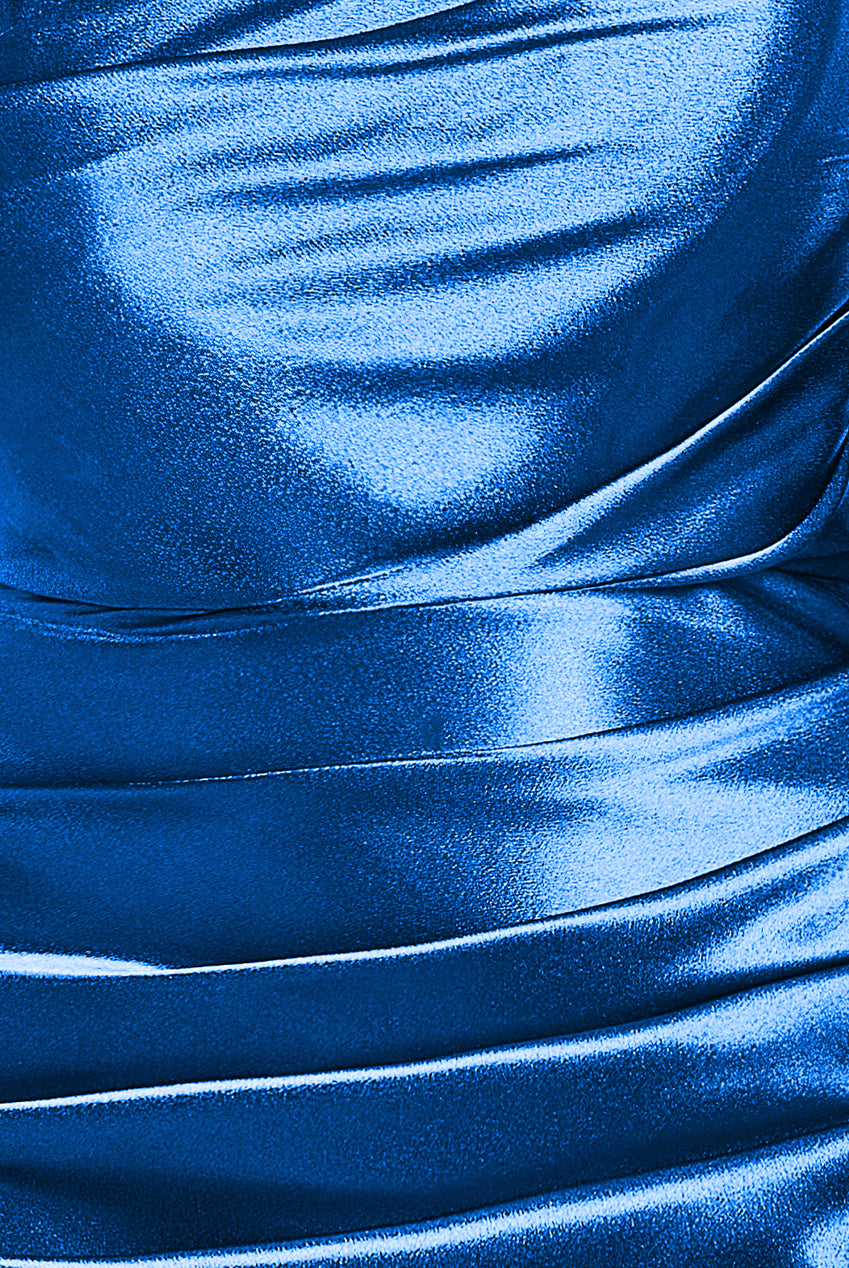 Satin Bandeau Maxi Dress - Royal Blue DR3772