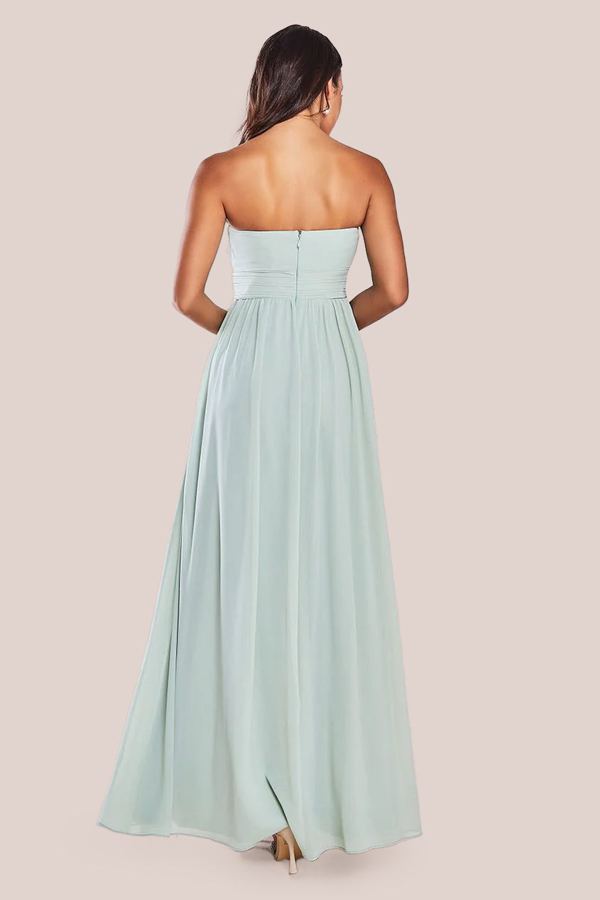 Bridesmaids Chiffon Maxi Dress - Sage Green DR3777