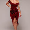 goddiva draped shoulder velvet corset maxi dress reviews Draped Shoulder Velvet Corset Midi Dress - Wine