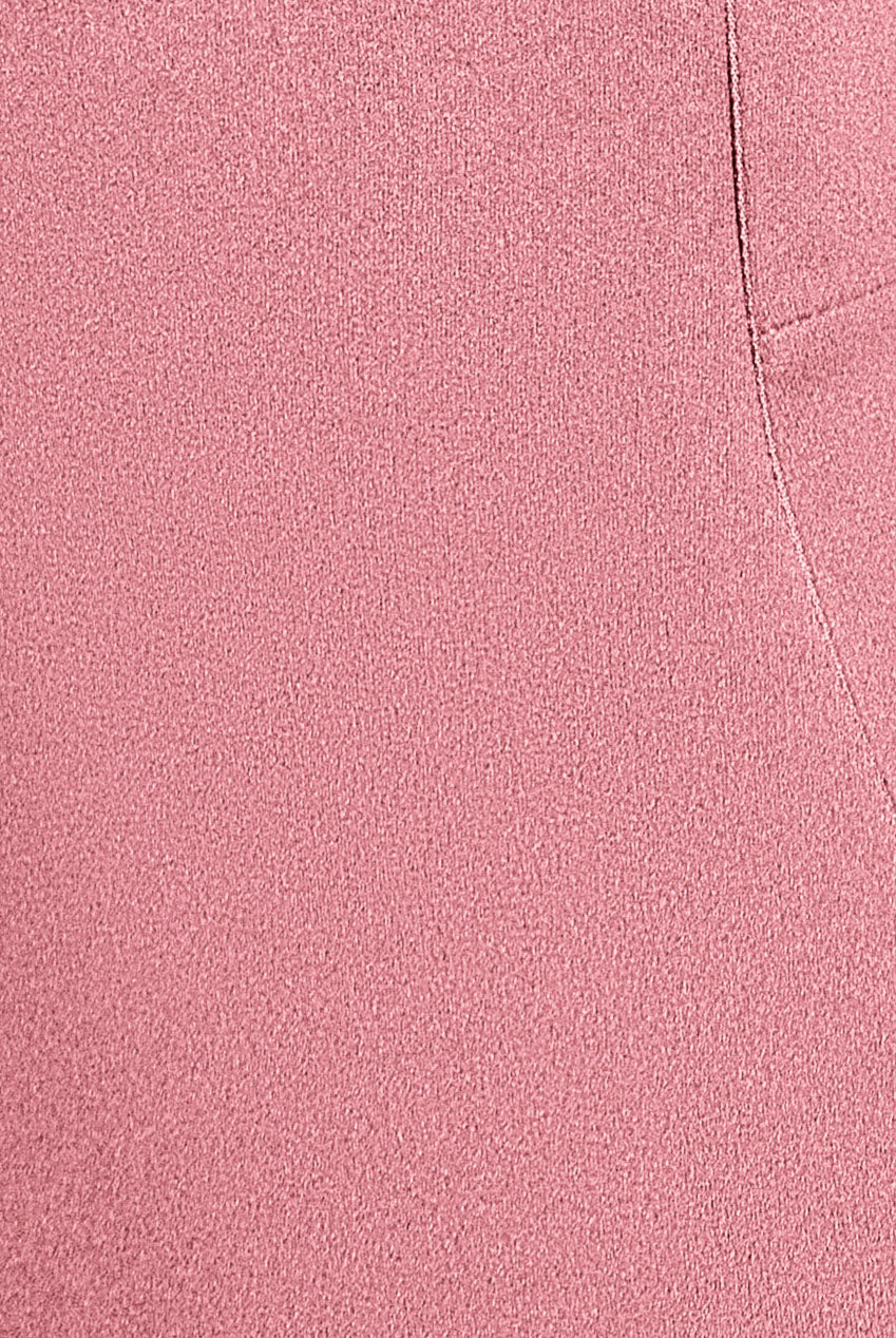 One Shoulder Satin Bow Scuba Crepe Maxi Dress - Blush DR4183