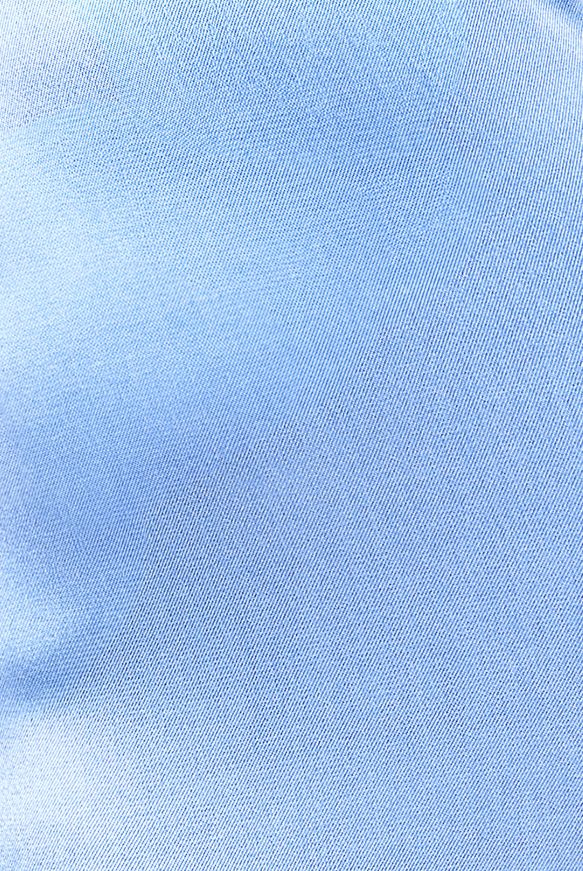 Lace Neck Satin Twill Maxi Dress - Cornflower Blue DR4195