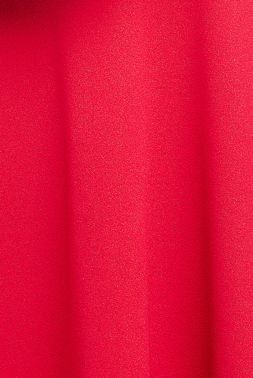 Flared Sleeve Midi Dress - Red DR4312