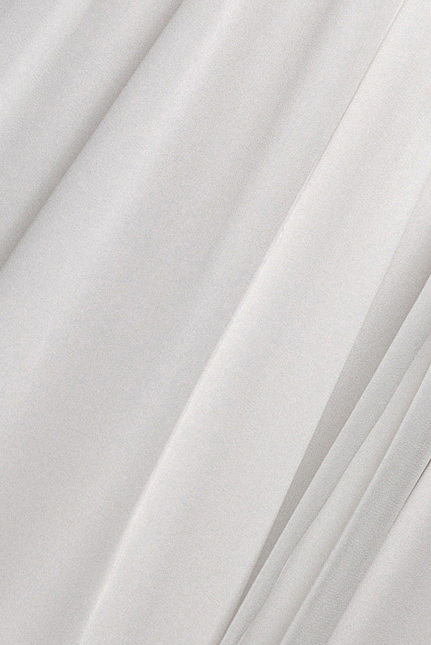 Wrap Back Maxi With Front Slit Chi On Maxi - White DR4314BBS