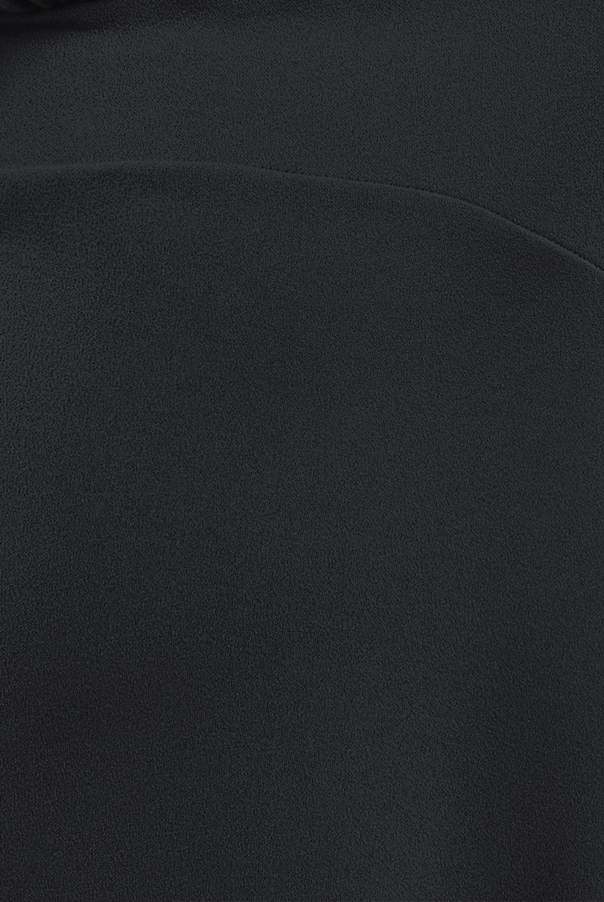Scuba Crepe Twist Cutout Midi Dress - Black DR4351