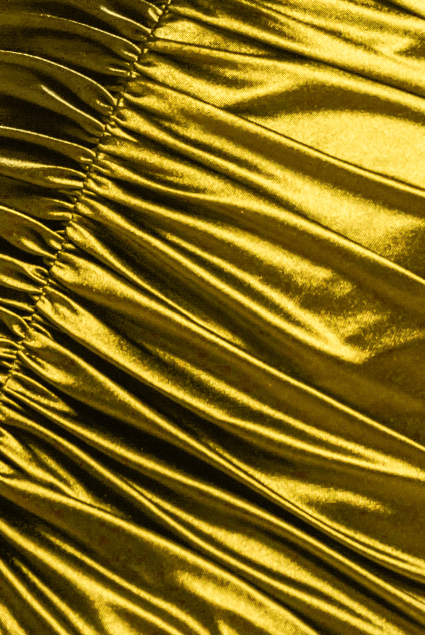 Multi-Tied Satin Gathered Ring Maxi Dress - Lime Green DR4417