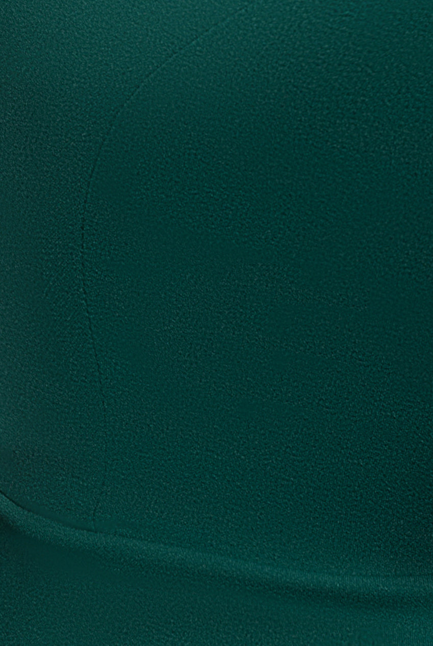 Embellished Diamante Sleeve Bardot Maxi Dress - Emerald Green DR4424