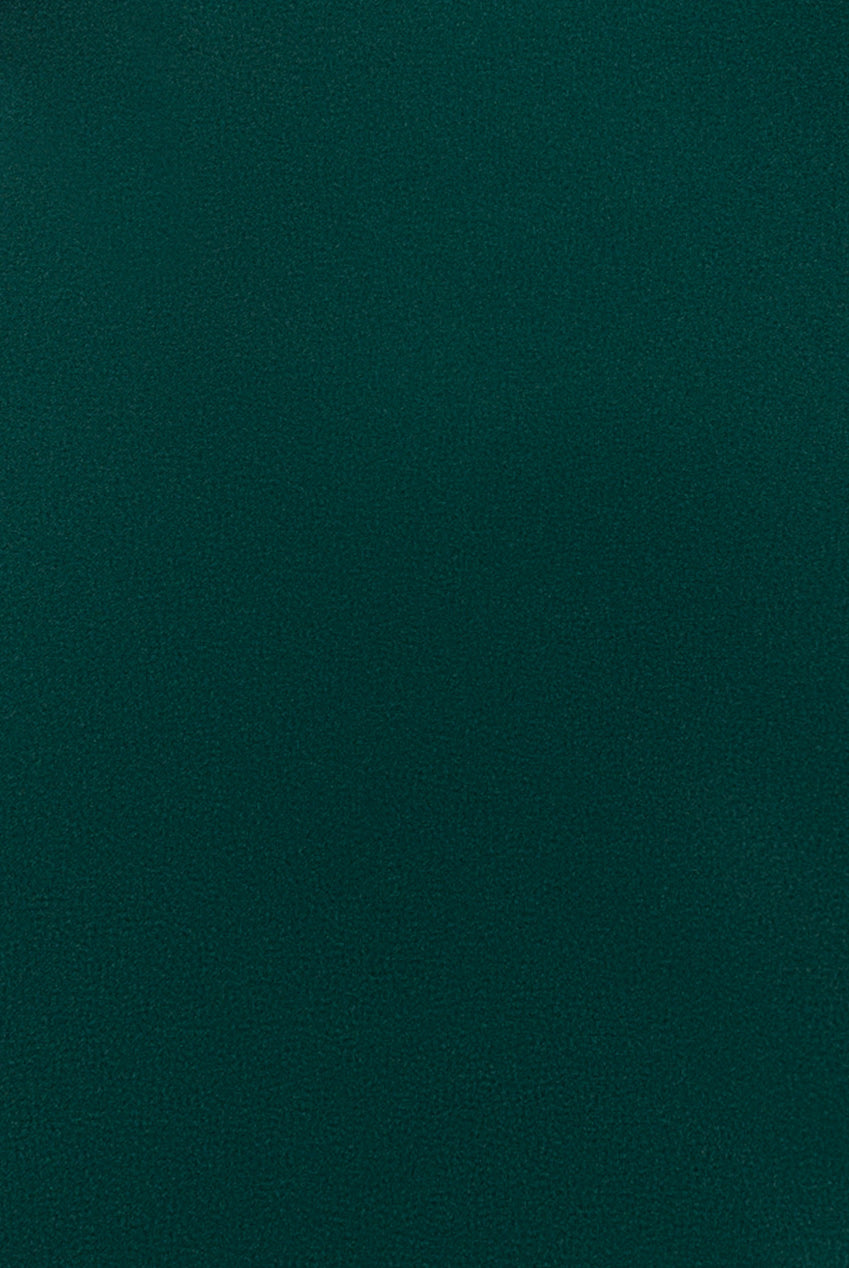 Diamante Brooch Thigh Split Mermaid Maxi Dress - Emerald DR4433