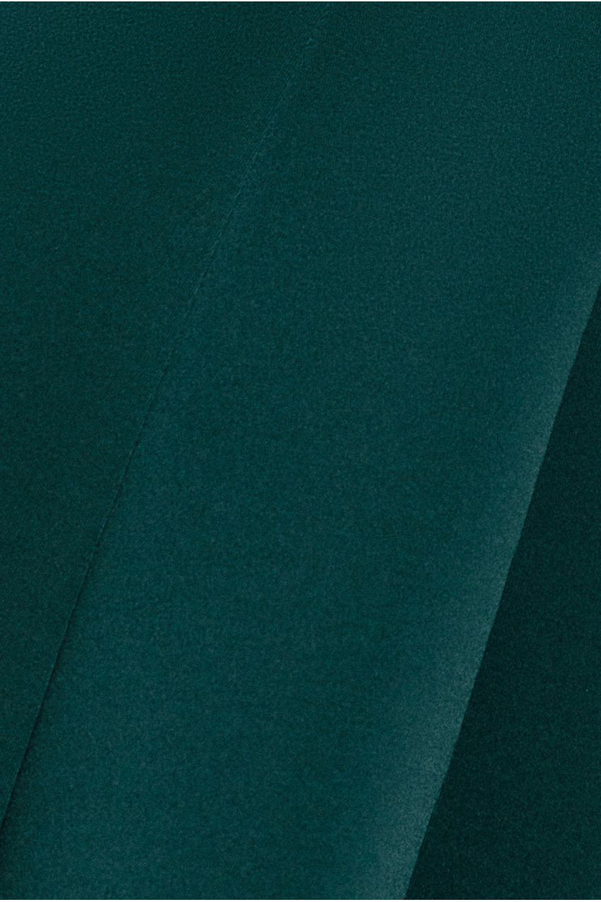 Cap Sleeve Plunging V Neckline A Line Midi Dress - Emerald Green DR4540