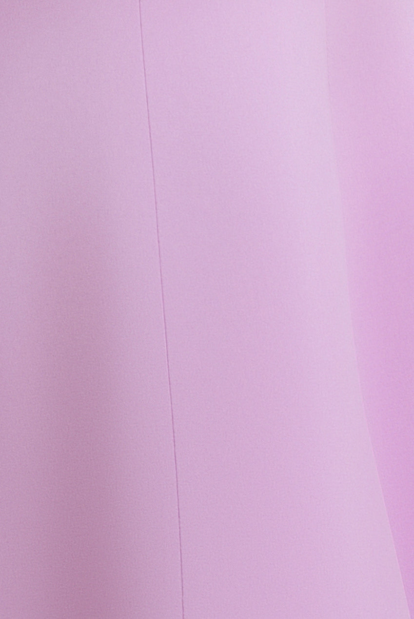 Cap Sleeve Plunging V-Neckline A-line Midi Dress - Lilac DR4540