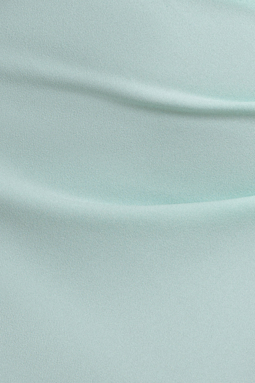 Off The Shoulder Draped Sleeve Maxi Dress With Diamante Neckline - Mint Green DR4588