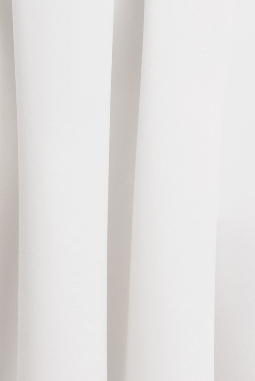 Contrast  Halter Neck Pleated A-Line Midaxi Dress - Black Cream DR4630