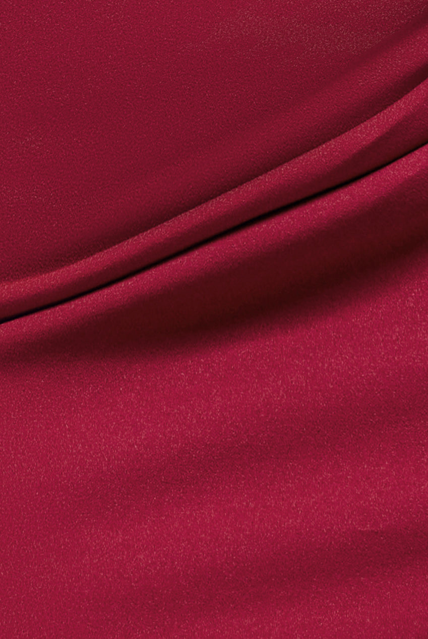 Off The Shoulder 3D Puffed Sleeve Sweetheart Maxi Dress - Burgundy DR4637