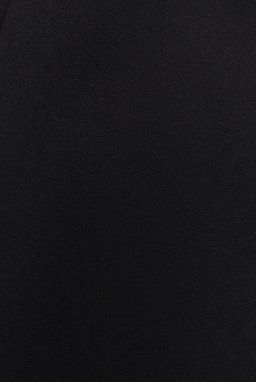 Off Shoulder Back Satin Bow Scuba Mini Dress - Black DR4713