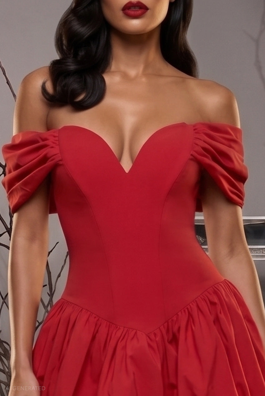 Bardot Corset Mini Classic Devil Halloween Costume - Red DR4740-HAL