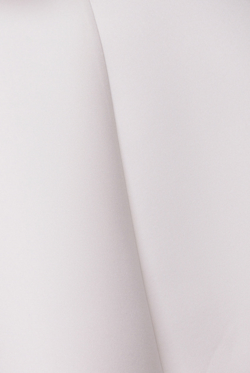 Organza Frill Bow Back Halter Mini Dress - Cream DR4744