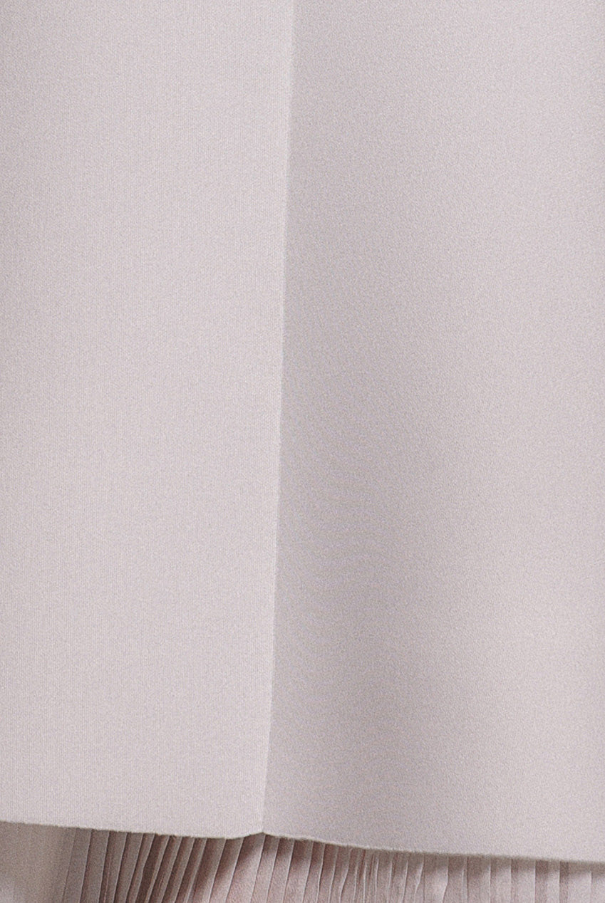 Organza Frill Bow Back Halter Mini Dress - Cream DR4744