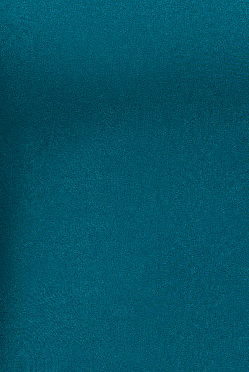 Halter Neck Puff Hem Mermaid Midaxi Dress - Emerald Green DR4747